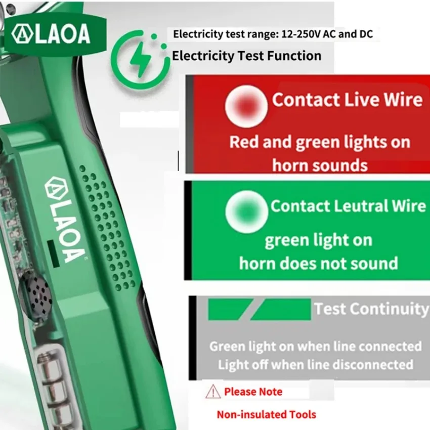 LAOA 8 in 1 Electrician Wire Stripping Pliers Multifunctional Electricians Maintenance Pliers Stripper Cable Crimper Pliers Tool