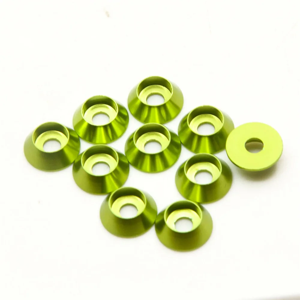 AXSPEED 10 قطعة الألومنيوم M3 غاطسة رئيس غسالة طوقا غطاء المسمار ل RC نموذج ترقية الملحقات #5