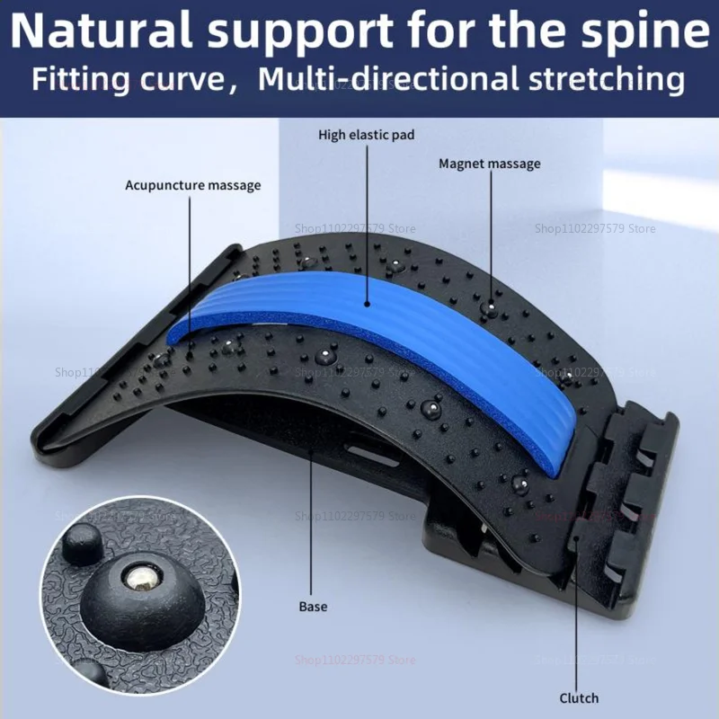 

Back Massager Stretch Lumbar Support Relaxation Spine Pain Relief Vertebral Relaxer Stretches The Lower Traction Corrects Waist