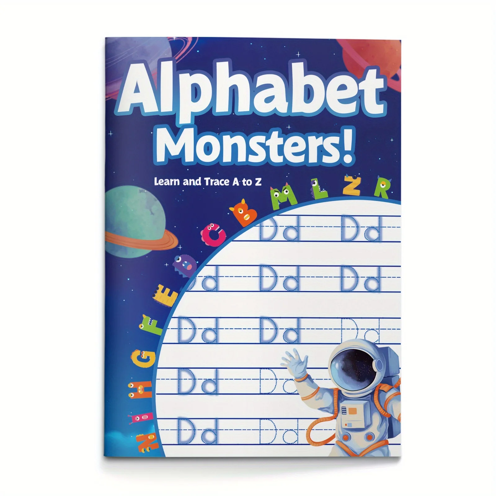 Alphabet Tracing Workbook for Kids, Fun Monster-Themed Letters A to Z for Handwriting Practice