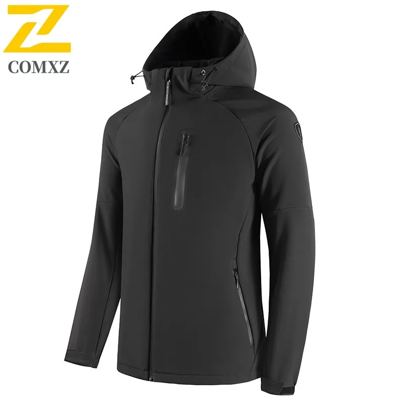 COMXZ الرجال في الهواء الطلق فائدة سترة ربيع الخريف ثلاثية الأبعاد جيب أكمام ملابس العمل غير رسمية صدرية الشارع الشهير خفيفة الوزن معطف للرياضة