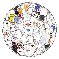 10/30/50pcs Disney Big Hero 6 Baymax Anime Stickers Cute Cartoon Kids Decals Toy Phone Water Bottle Laptop Fun Graffiti Sticker