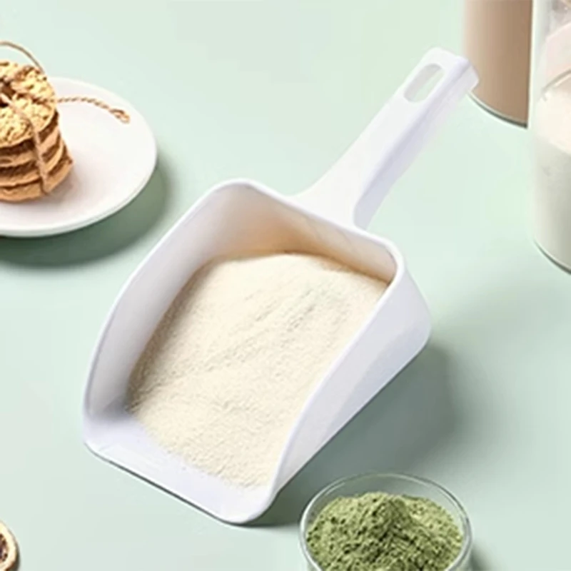 Pala de hielo integrada para alimentos, pala de plástico para azúcar, harina, granos, nueces, frutos secos, semillas de melón, supermercado, pala de arroz, 1 Uds.