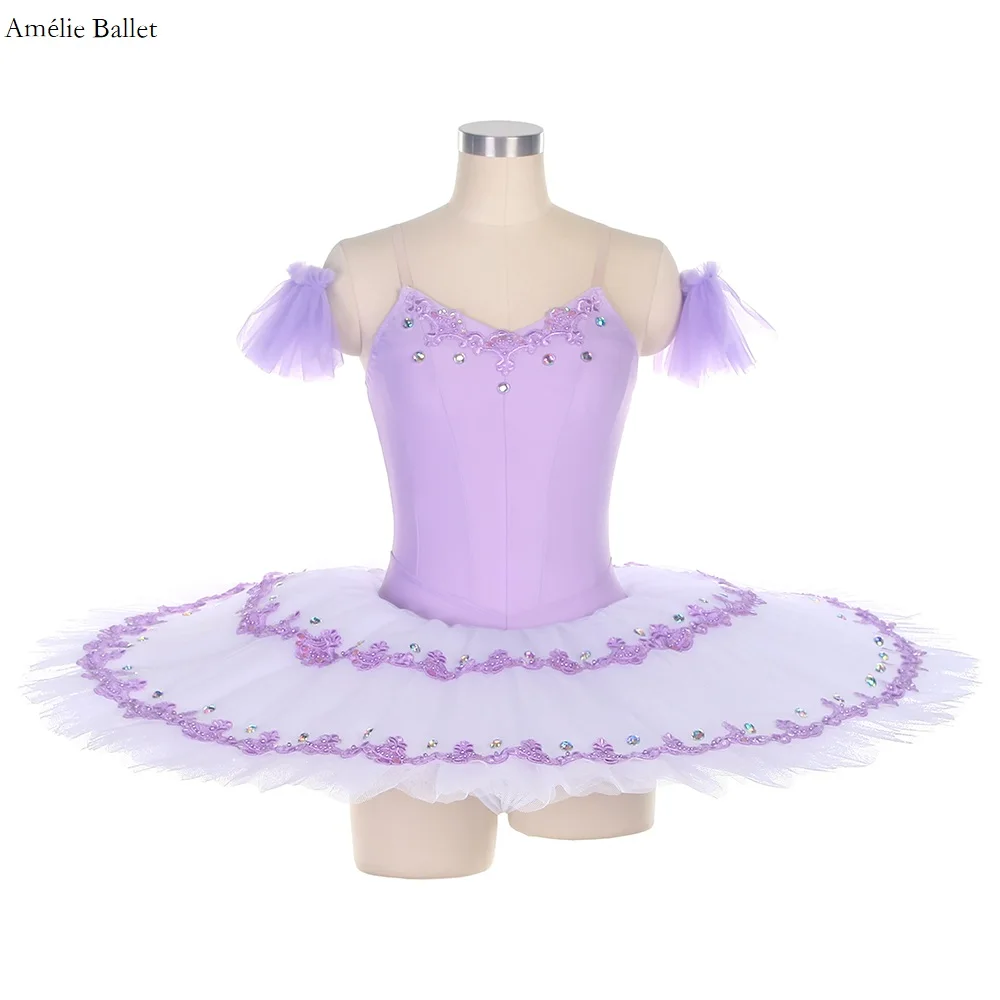 BLL409 GDC Lilla Tutu di danza classica pre-professionale Danza solista Pancake Tutù Abiti da ballerina Abbigliamento da ballo per ragazze e donne