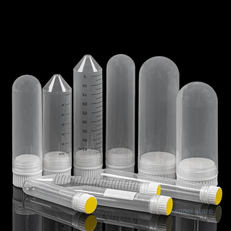 2000RPM Hochgeschwindigkeits-Zentrifugierröhrchen 10ml 15ml 30ml 50ml 85ml 100ml Polypropylen-Zentrifugieröhrchen, Reagenzgläser mit Schraubverschluss – Detail 1