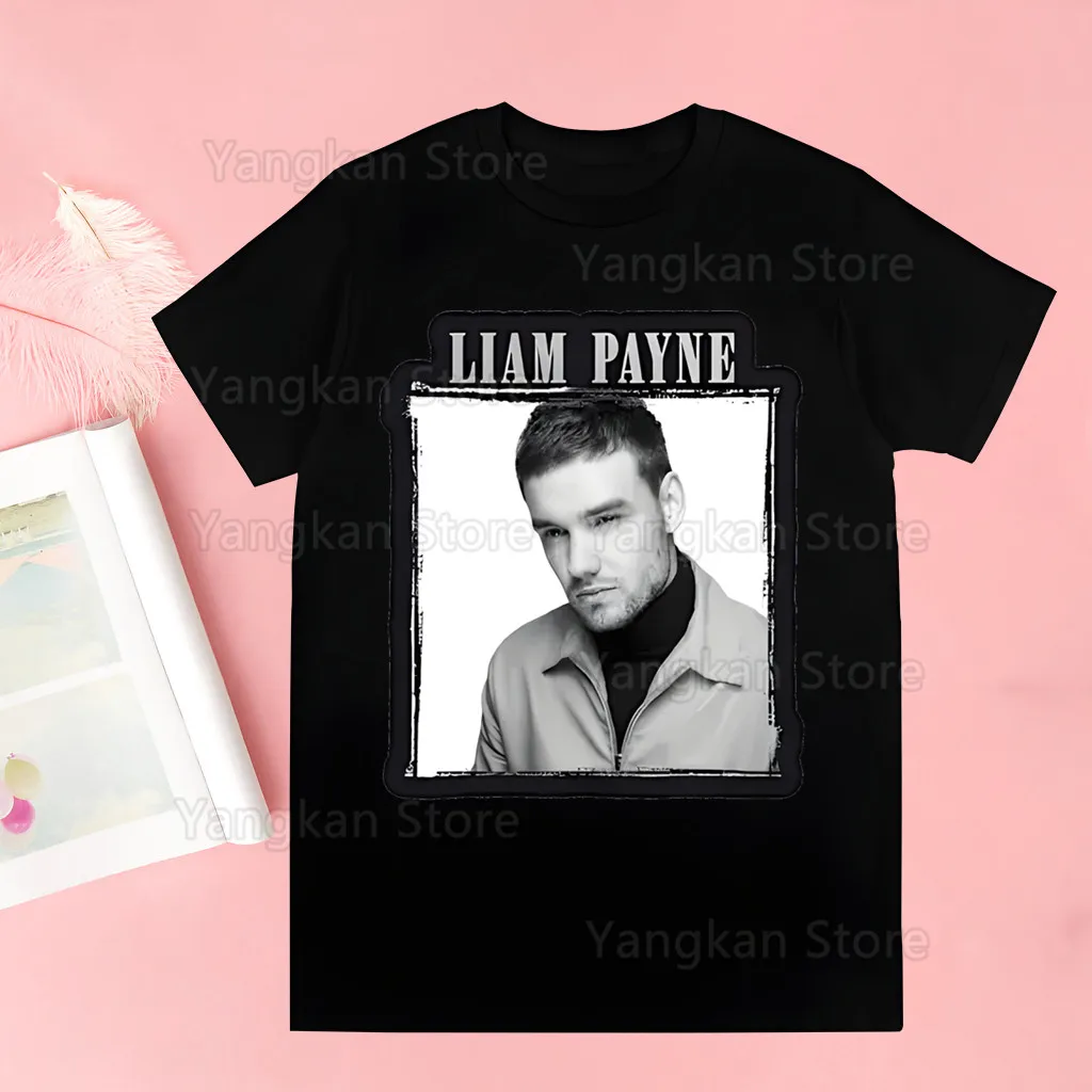 Liam Payne Summer Fashion Shirt Graphic T Shirt Women Tops Base O-neck Tees Funny Girls Tshirt