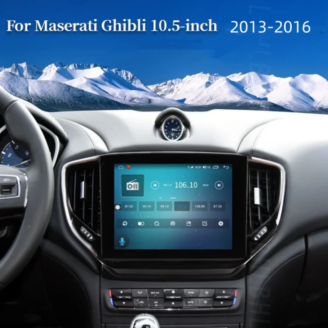 

10.5 Inch Android 13 Car Multimedia Player GPS Navigation Autoradio Wifi Bluetooth Carplay For Maserati Ghibli 2013-2016