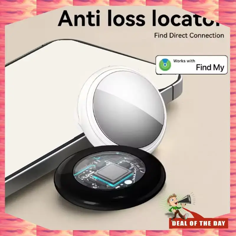 24-Hour Delivery IPX5 Waterproof Smart Finder Tracker TX02 Mini GPS Key Tag Anti-Lost Device Realtime Locator Work White