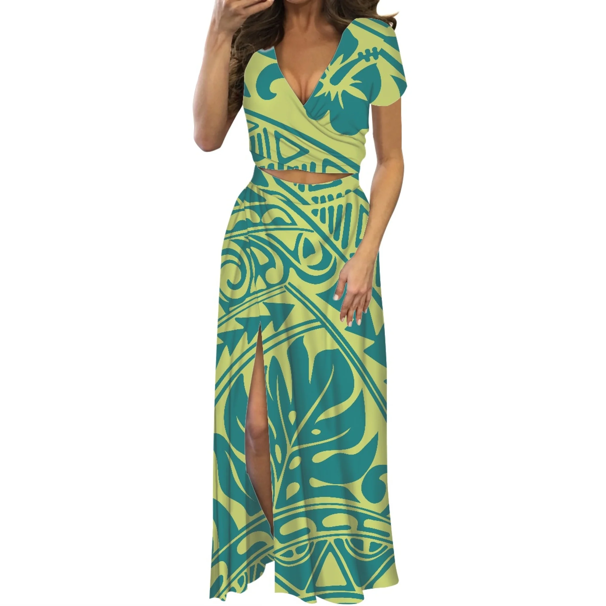 2024 New Long Dress Tribal Ethnic Polynesian Traditional Women'S Clothing Samoa… - Image 3
