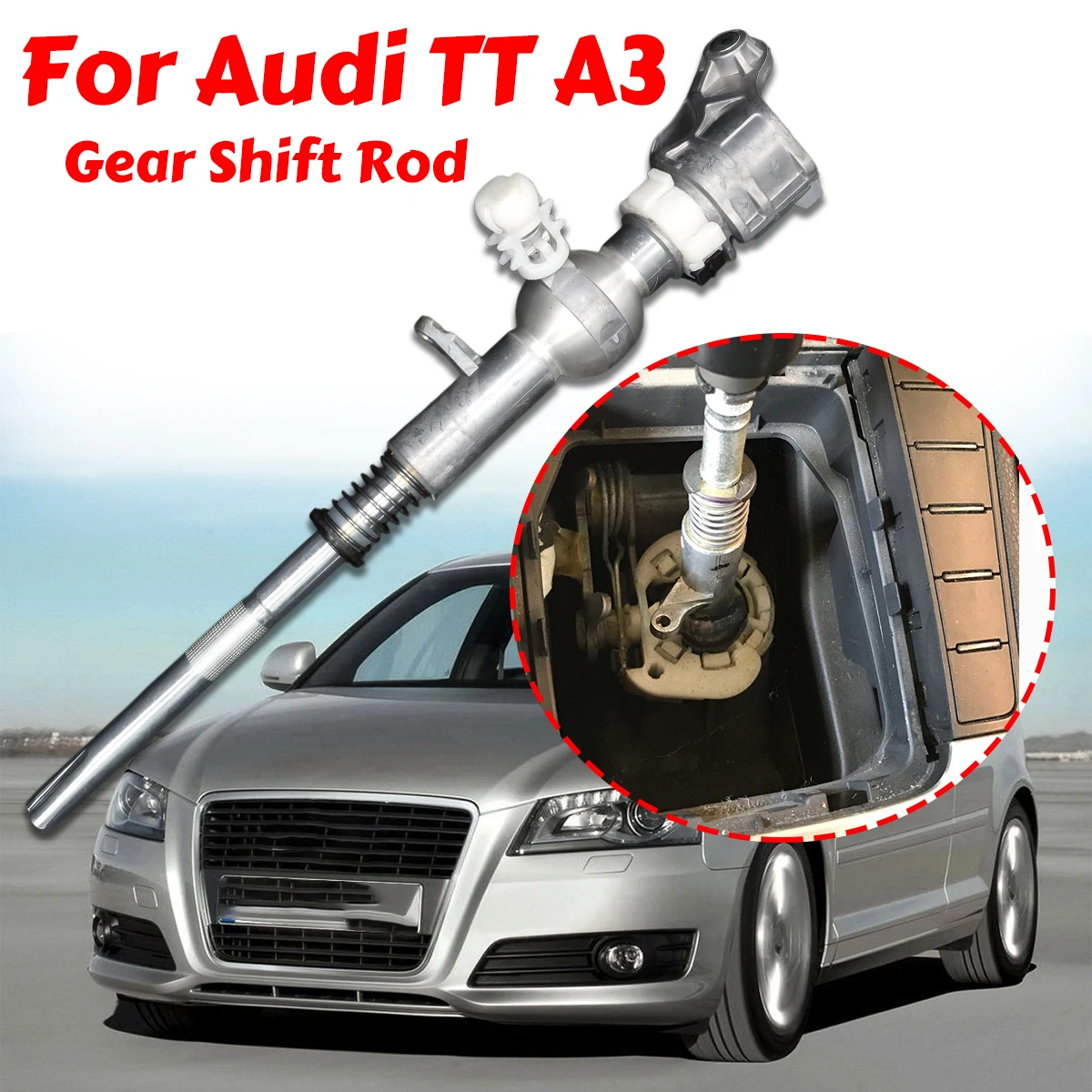 MT Gear Shifter Lever Rebuild Kit Gearshift Stick Cable Linkage Bushing Spring Repair Set For Audi A3 8PA 8P1 8P7 TT 8J 06-2014