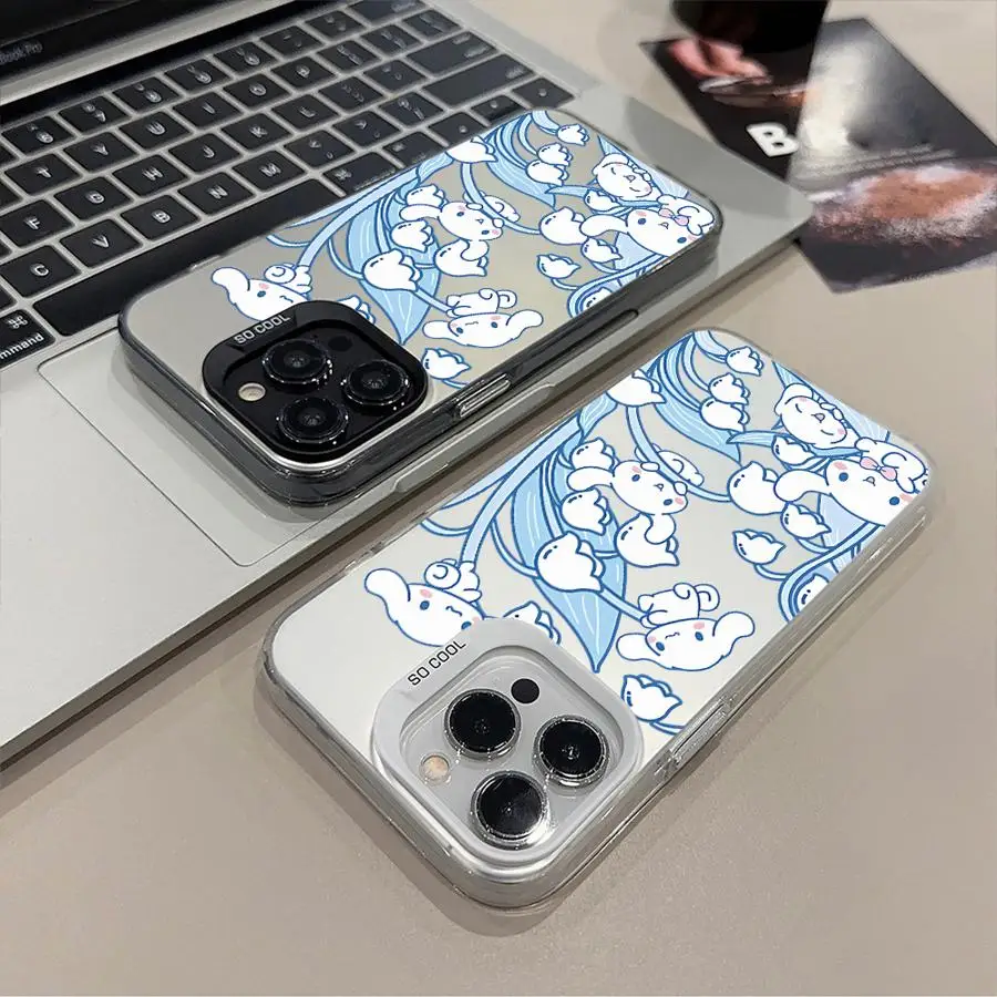 Cute Sanrio Cinnamoroll Back Phone Cover Case for iPhone 17 Pro Max 17e 16 14 12 13 Pro XR 11 15 Plus Air view 2