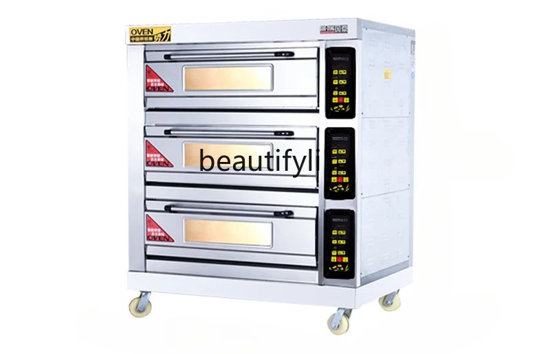 

Commercial large-capacity oven cake pizza bread egg tart intelligent large baking equipment