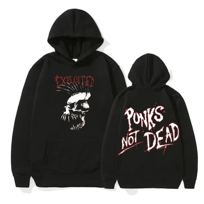 

Rock Band The Exploited Pullover Hoodie Men's Women Hip Hop Retro Fashion Sweatshirt Long Sleeve Casual Gothic Hooded Streetwear