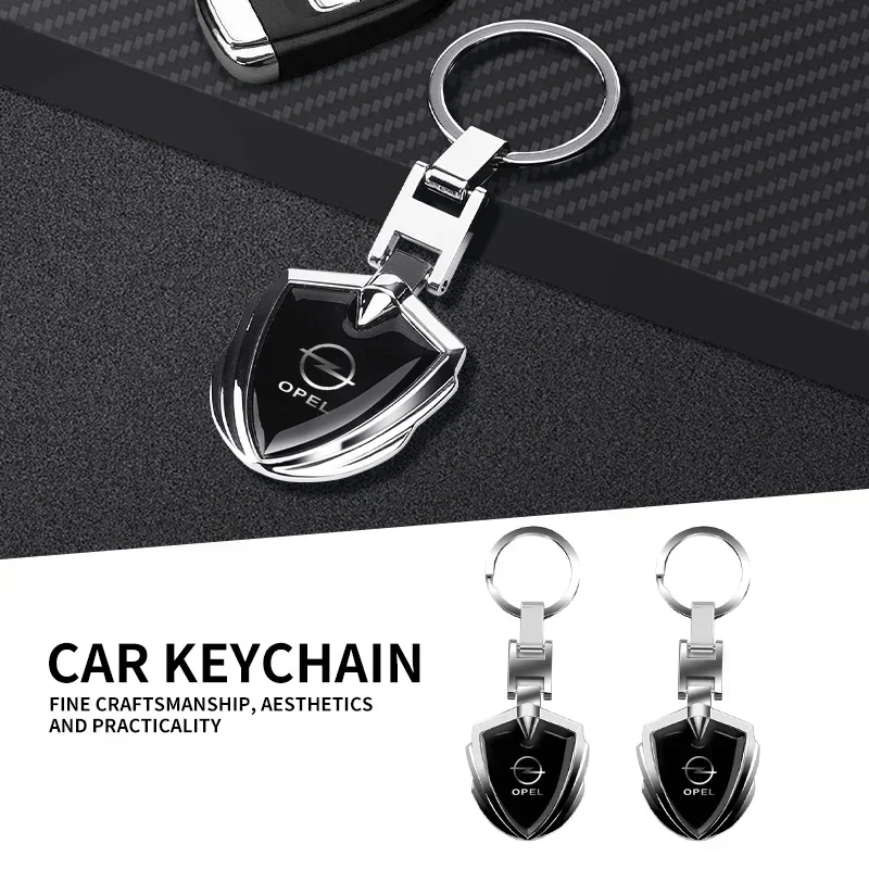 

Metal Alloy 3D Car Keychain Pendant Shield Key Rings Accessories For Opel Astra Insignia Mokka Zafira Corsa Vectra Antara Meriva