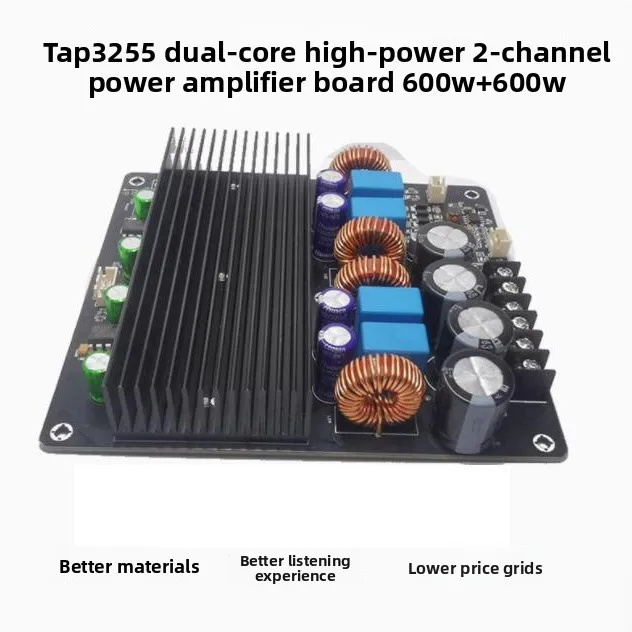 Original 600W + 600W Dual-core TPA3255 Fever Super Power 2.0 Channel Power Amplifier Board