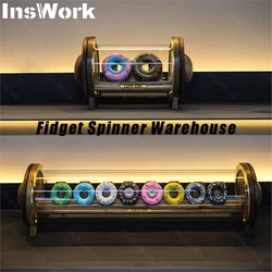 Fidget Spinner Warehouse Display Shelf Storage Box EDC Toy Peripheral Wooden Desktop Storage Box Dust Box