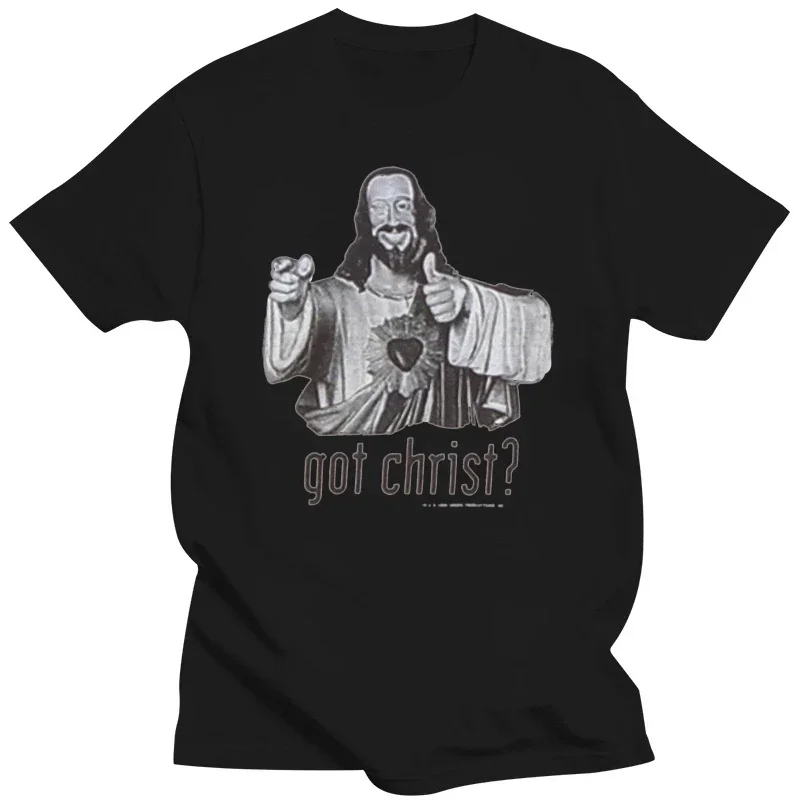 Funny Clerks Christmas Gift Loose Plus Size Tee Got Christ Dogma T-Shirt Jesus Buddy Christ Movie  over sized men clothing style