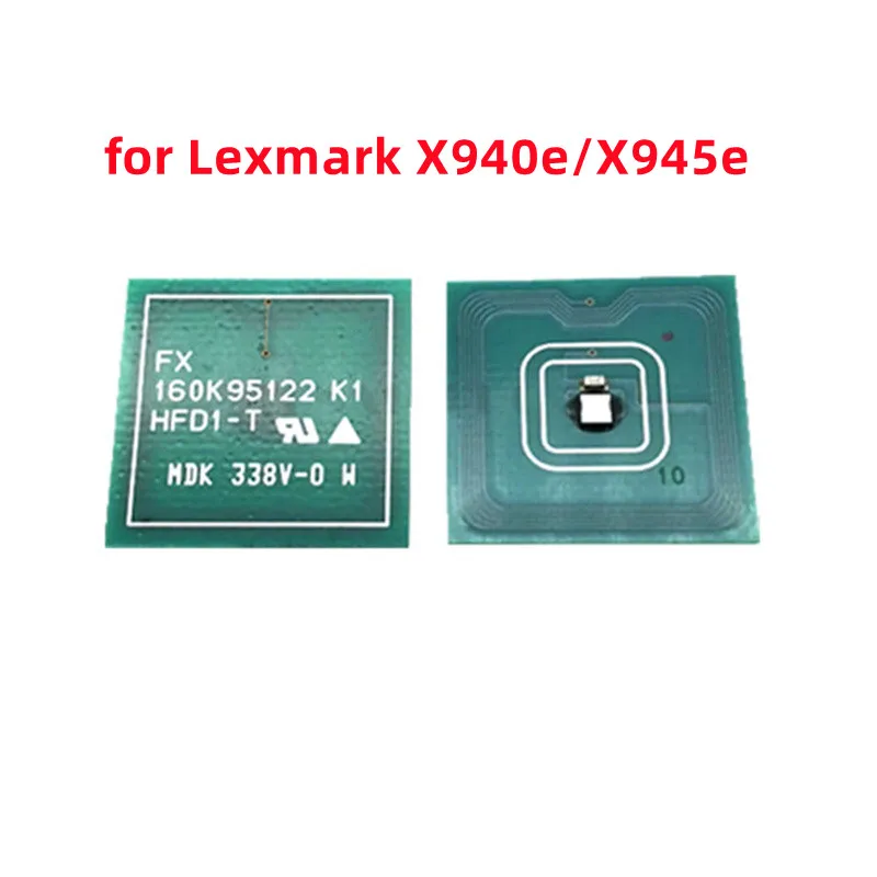 WW Version X945X2KG/X945X2CG/X945X2MG/X945X2YG Toner Chip for Lexmark X940e/X945e