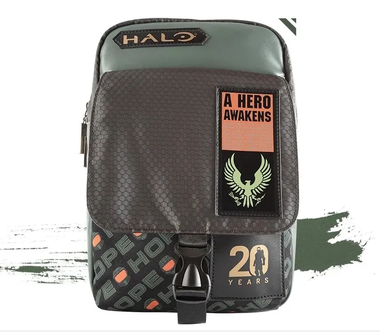 Halo 20th Anniversary 2023 New Men's Satchel Shoulder Bag Unisex High Quality Messenger Bag Glow In The Dark Crossbody Bags Gift