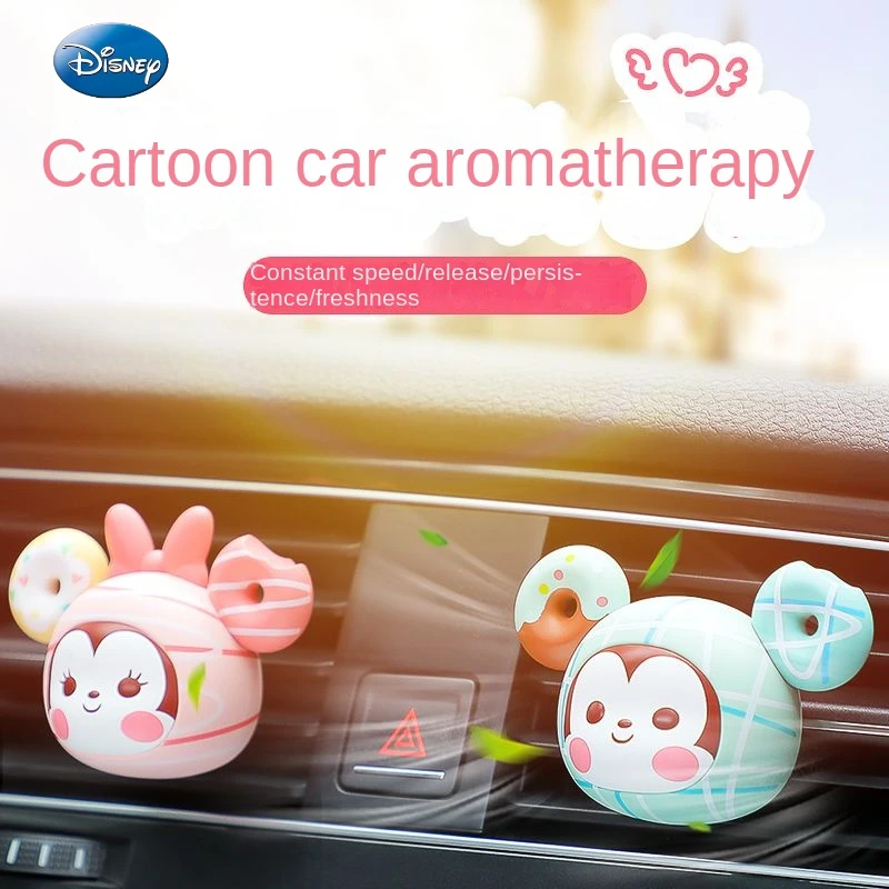 

Disney Mickey and Minnie Car Perfume Car Balm Aromatherapy Cartoon High-end Car Air Vent Cute Lady