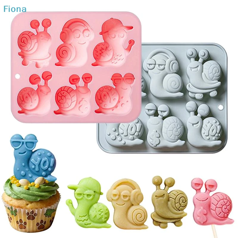 Chocolate Mold Snail Silicone Mold For Cake Gummy Jello Ice Cube, Cake Decoration Soap Mold Silicone Baking Mold view 2