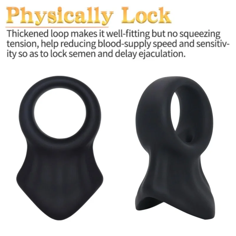الرجال الجنس لعب الذكور سيليكون خاتم الديك للرجال القضيب كم الملابس الداخلية كيس الصفن نقالة حلقة خاتم الديك لموسع القضيب الصغير #1