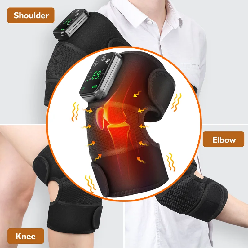 

Universal USB Heated Knee Brace,3 Levels Electric Heating Vibration Massage,For Joint Pain Relief Shoulder Leg Knee Nursing Gift