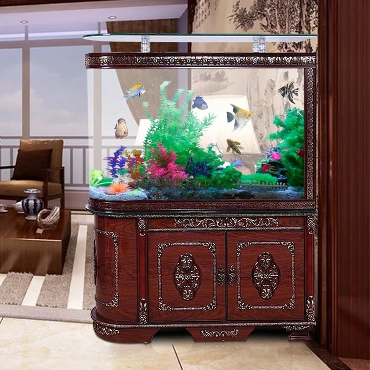 

Ecological European fish tank glass aquarium bottom filter cabinet entrance medium and large