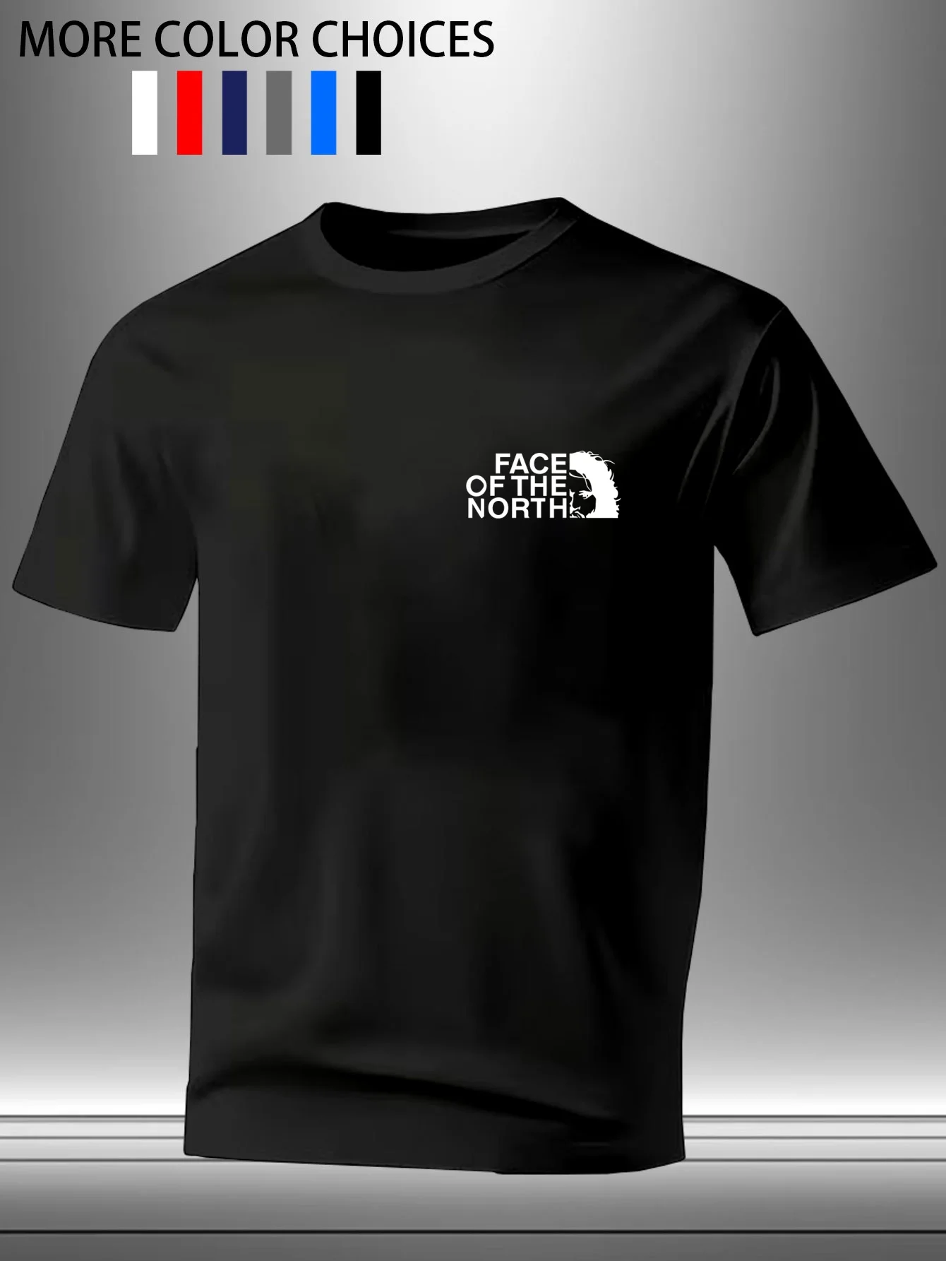 Camiseta de Verano para Hombre, Estampada, Cuello Redondo, Manga Corta, Ligera, Transpirable, Estilo Urbano, Tallas Grandes Disponibles