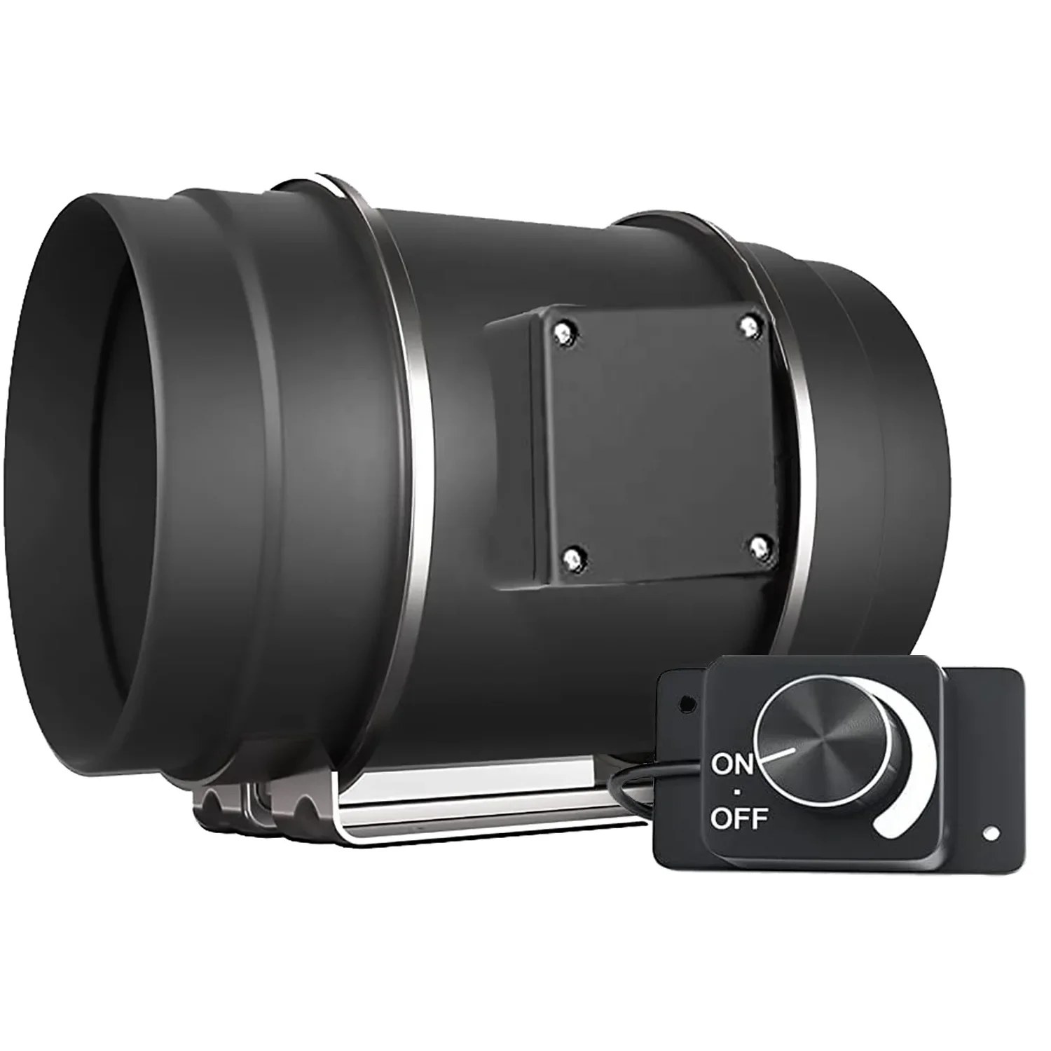 

Вытяжной вентилятор Тихий 8-дюймовый канальный вентилятор с регулятором скорости 0-100% Вентиляция с регулировкой скорости внешней ручки