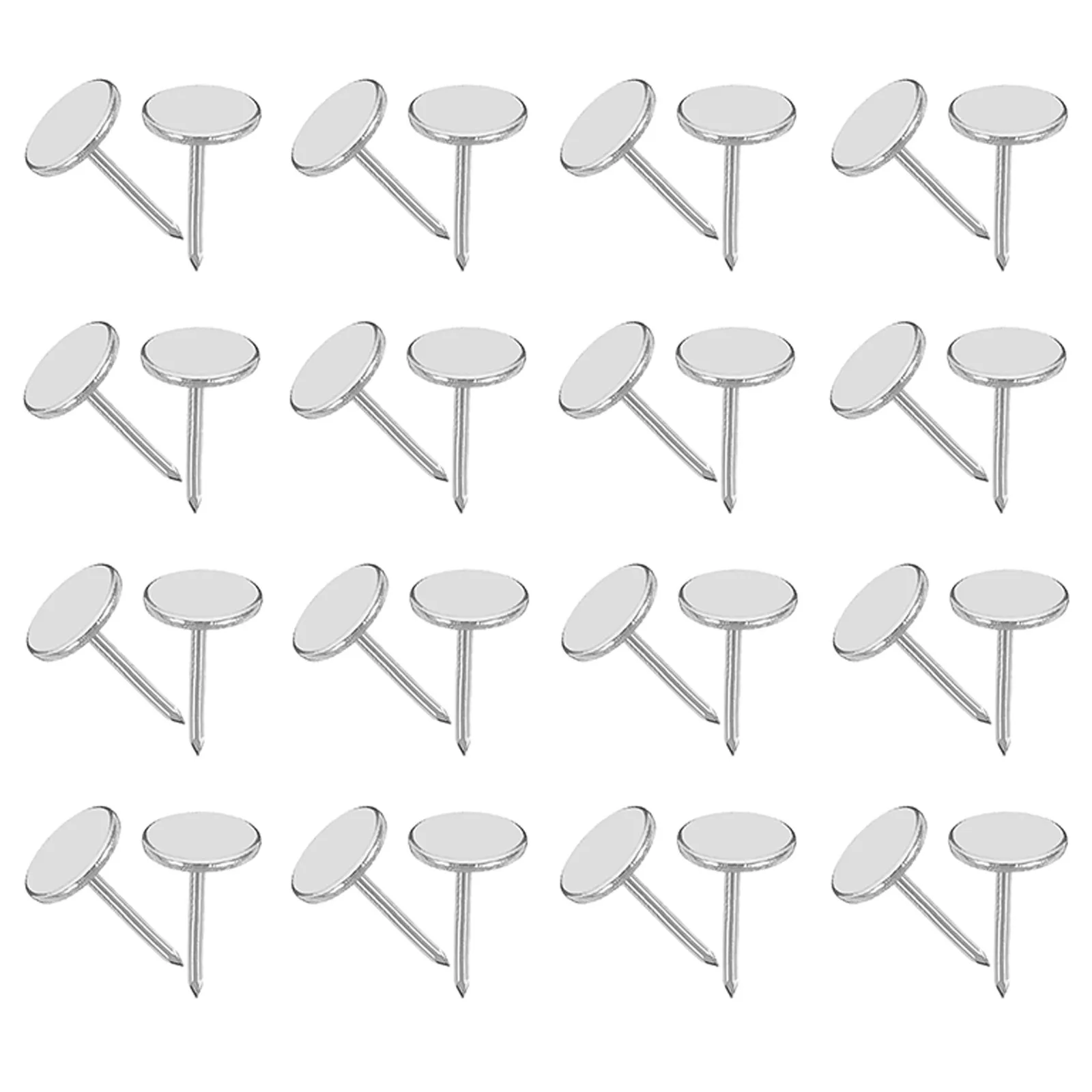 200Pcs Upholstery Tacks Flat Head Stable Decorative Nails Sofa Chair Rustic Furniture Thumbtacks Home Improvement