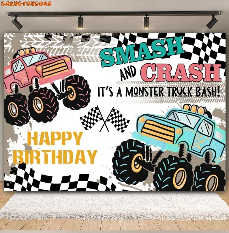 Ballons de course de motocross pour enfants, arrière-plan de fête d'anniversaire, studio photo, thème de moto Bckdrop, voiture de course, garçon