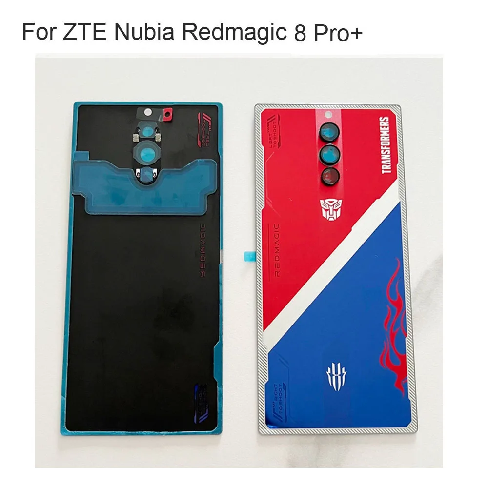 Back Glass Rear Cover For ZTE Nubia Redmagic 8 Pro Battery Door Housing case back cover Red magic 8 Pro+ Plus