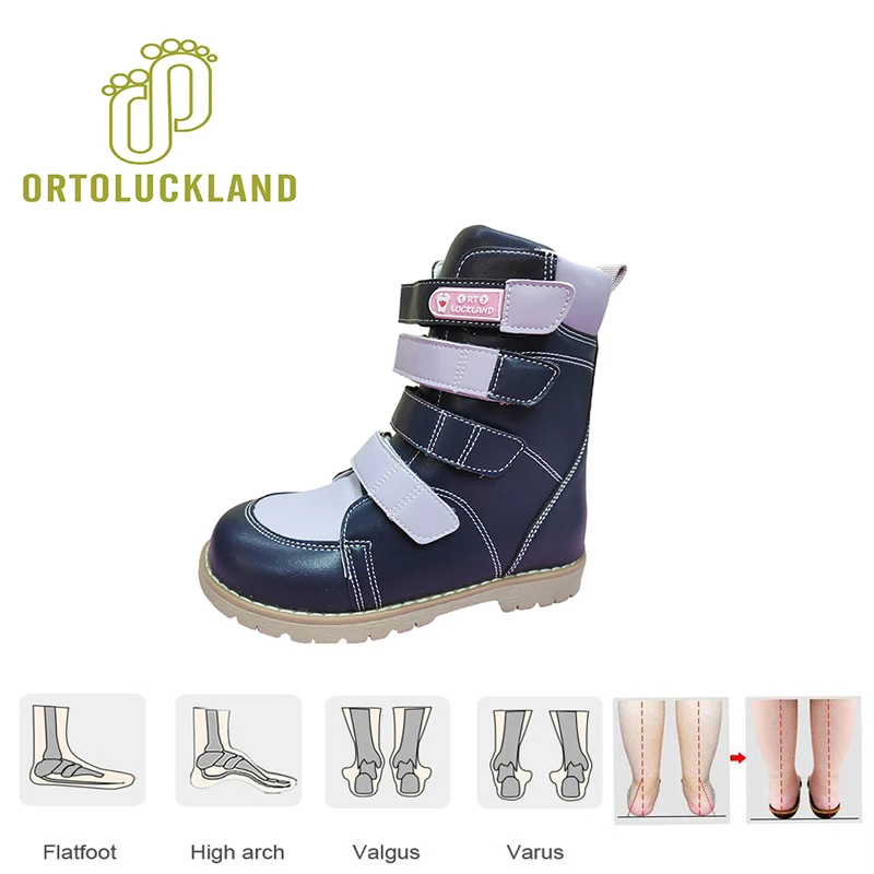 

Children Shoes Boys Girls Orthopedic Boots Kids High Luxury Clubfoot Tipsietoes Barefoot Chunky Platform 2-8 Years