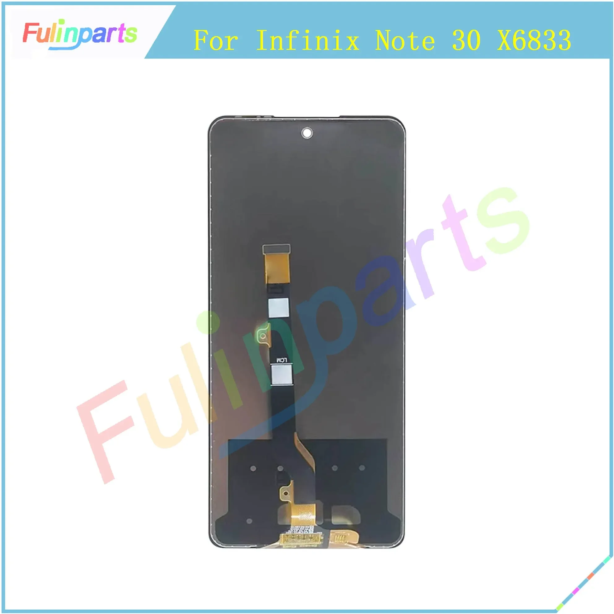 Black 6.78 Inch For Infinix Note 30 X6833 X6833B LCD Display Touch Screen Digitizer Assembly Replacement / With Frame