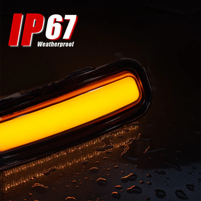 2Pcs LED Dynamic Turn Signal Light For 2015-2022 Jeep Renegade Side Mirror Blinker Arrow Sequential Flasher Repeater Indicator