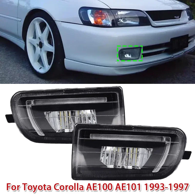 Led Car Front Bump Fog Light Daytime Running Lamp for Toyota Corolla AE100 AE101 1993-1997