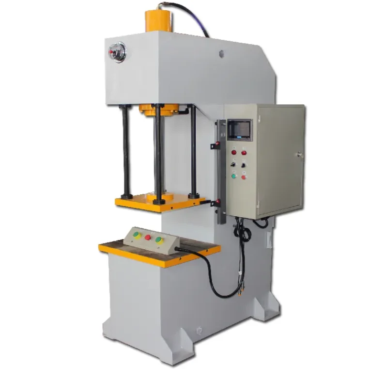 63 tons C-frame hydraulic press single column single arm press for sheet forming and bearing press fitting