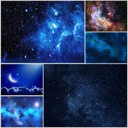 Stars Starry Dark Sky Night Photography Backdrop Customized Fond Background for Baby Children Portrait Photocall Photo Studio