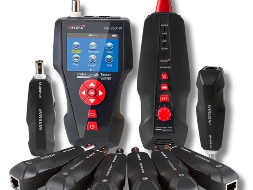 New Design NF-8601 Ethernet Tester, NOYAFA PoE PING LCD Wire Fault Locator for Cat7 RJ45 RJ11 BNC