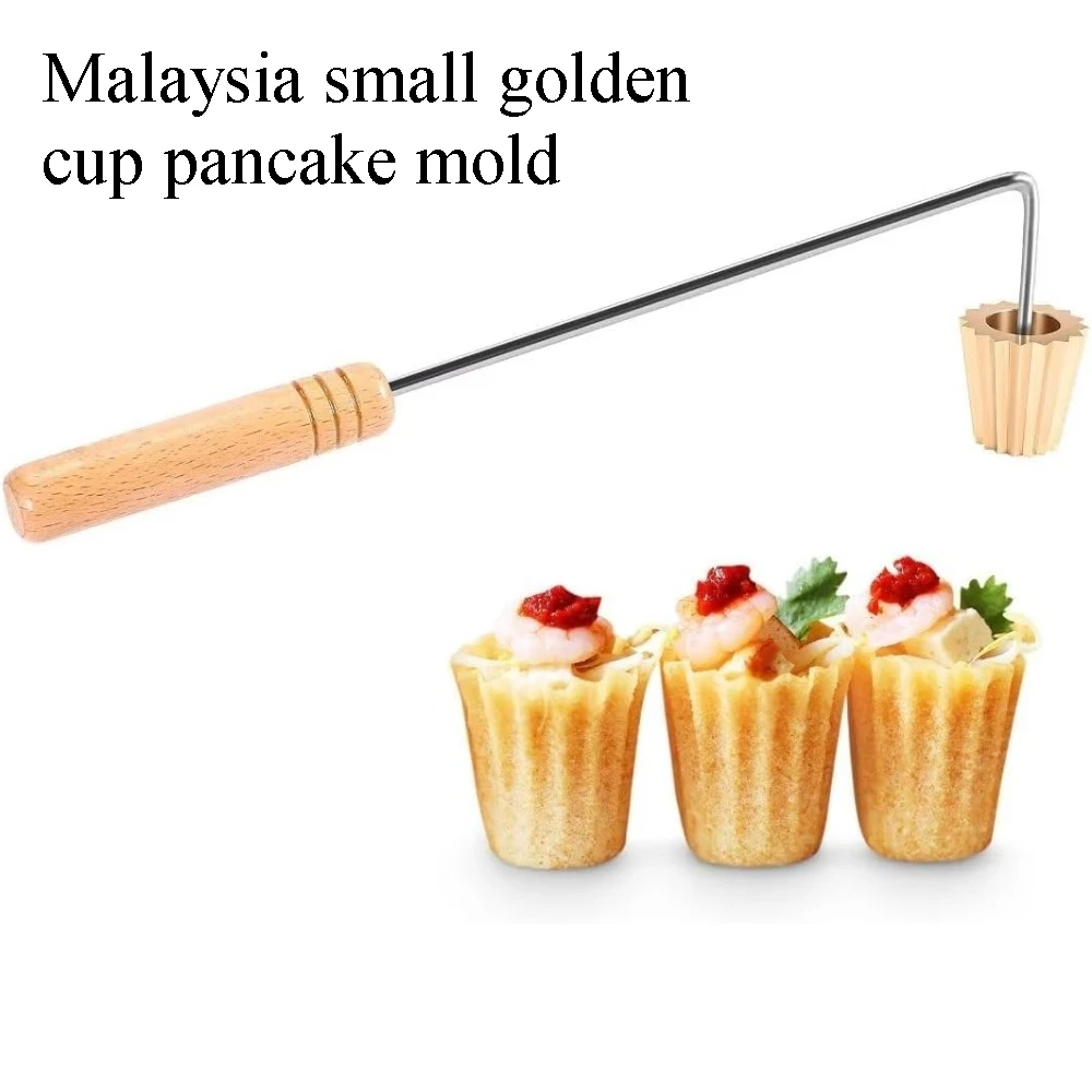 1 Uds. Tetera de pastel malayo Nyonya, molde para sombreros de copa, tarta de huevo, magdalenas, molde reutilizable para hornear aperitivos fritos, utensilio de cocina para hornear