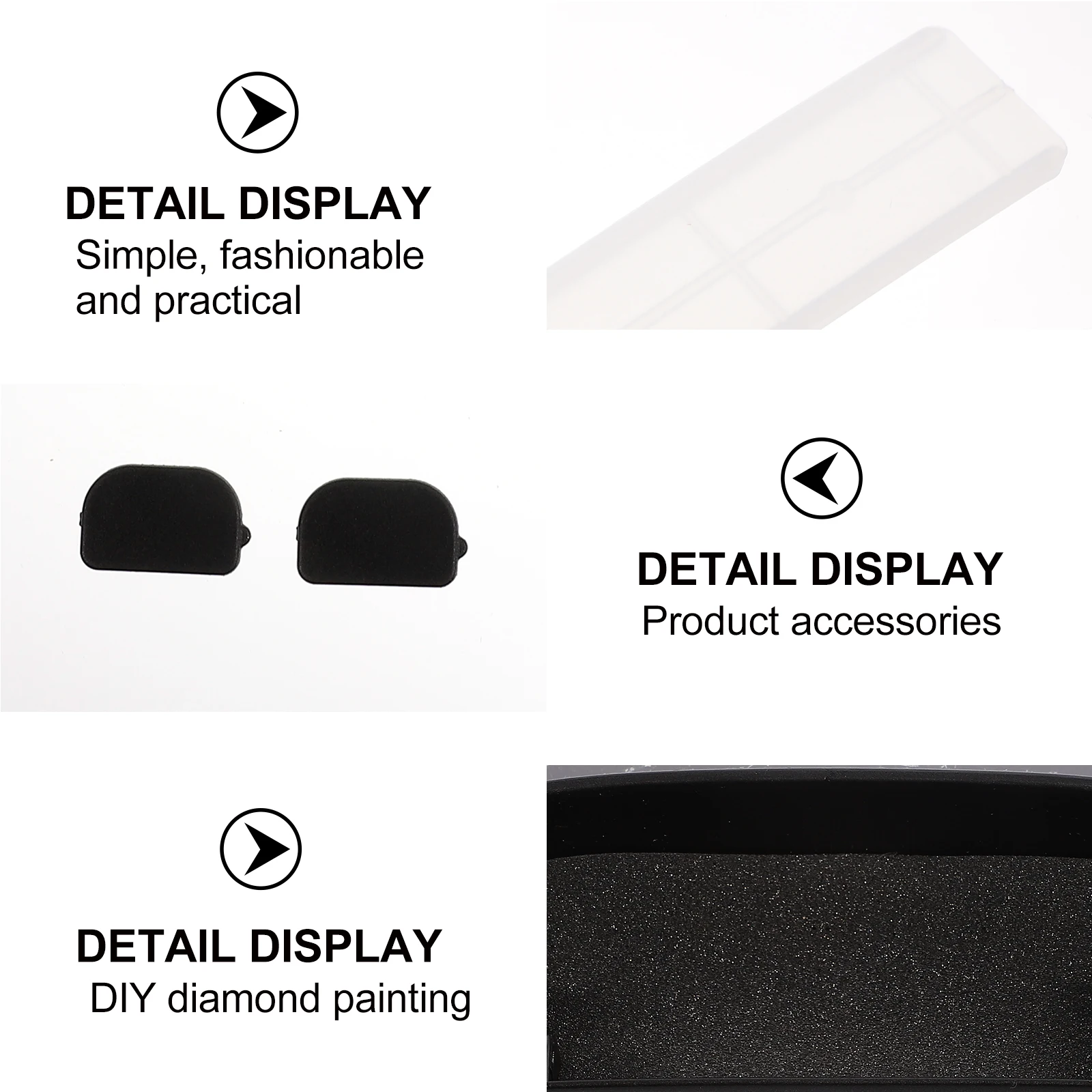 

Universal Car Glasses Case Durable Clip on Sun Visor Organizer Box for Sunglasses Eyeglasses Holder Car Glasses Case