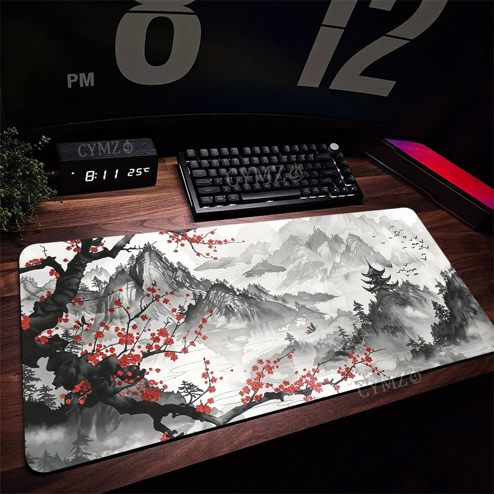 

Коврик для мыши с изображением цветка вишни, коврик для мыши, настольный коврик, резиновый противоскользящий, прочный коврик для настольных аксессуаров, подходит для офиса и игр