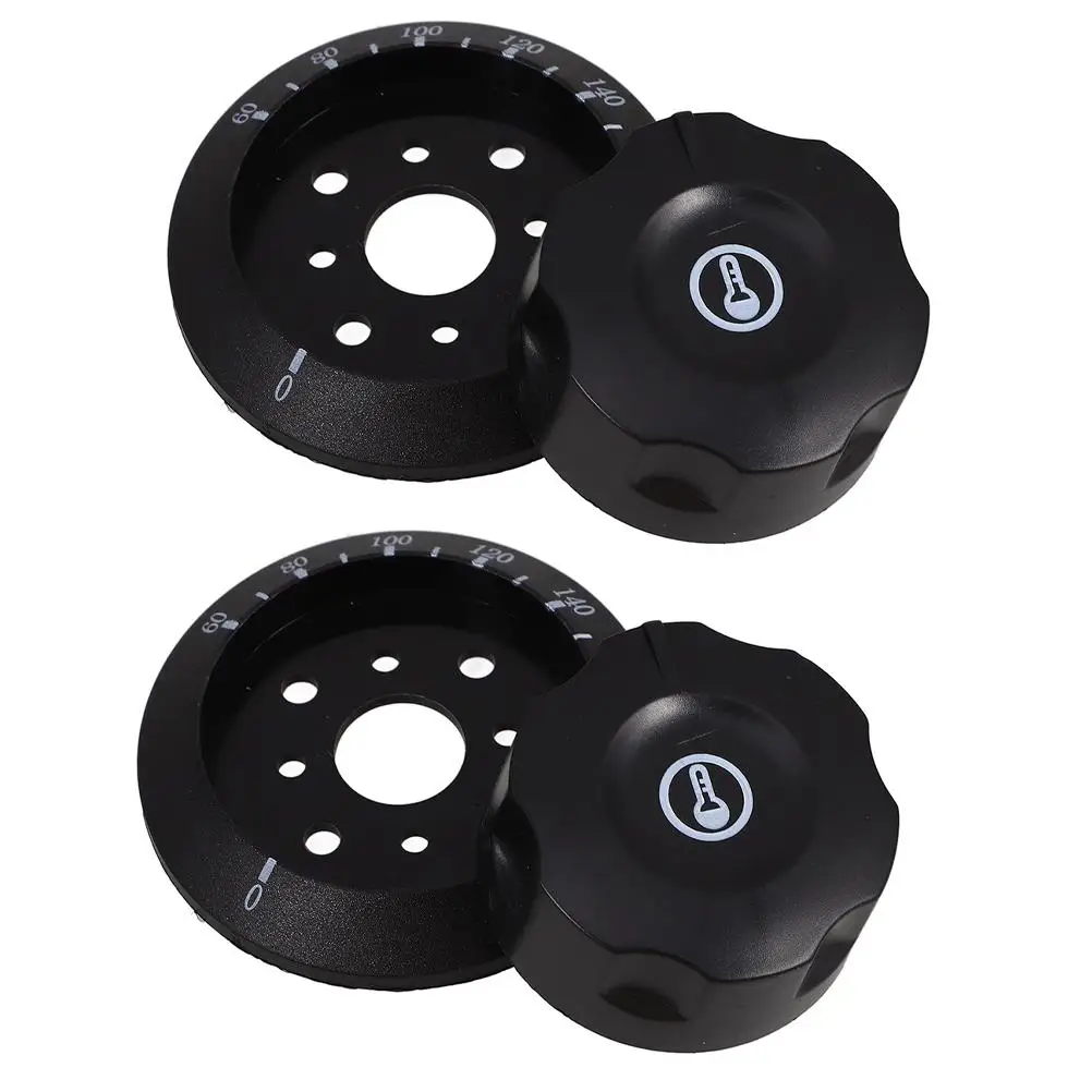 

2Pcs Universal Temperature Control Knob Thermostat Cover Panel For Oven Water Heater Deep Fryer Gas Stove Washing