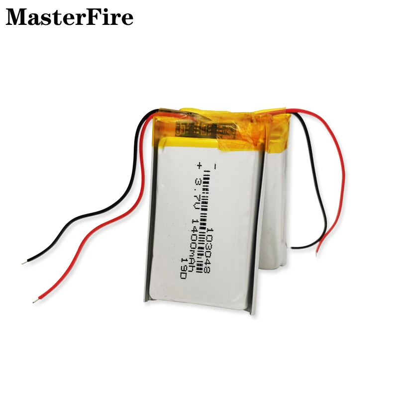 Перезаряжаемый литий-полимерный аккумулятор 3,7, 10x1400 в, 103048 мАч для подогрева рук, диктофон, массажер, увлажнитель, батареи робота