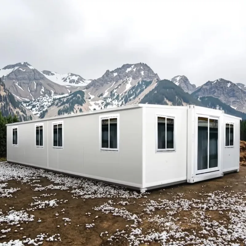 صديقة للبيئة حزمة مسطحة منزل جاهز 19x20ft غرفتين غرفتين المطبخ الحمام مجهزة بالكامل وحدات صغيرة المنزل المحمول