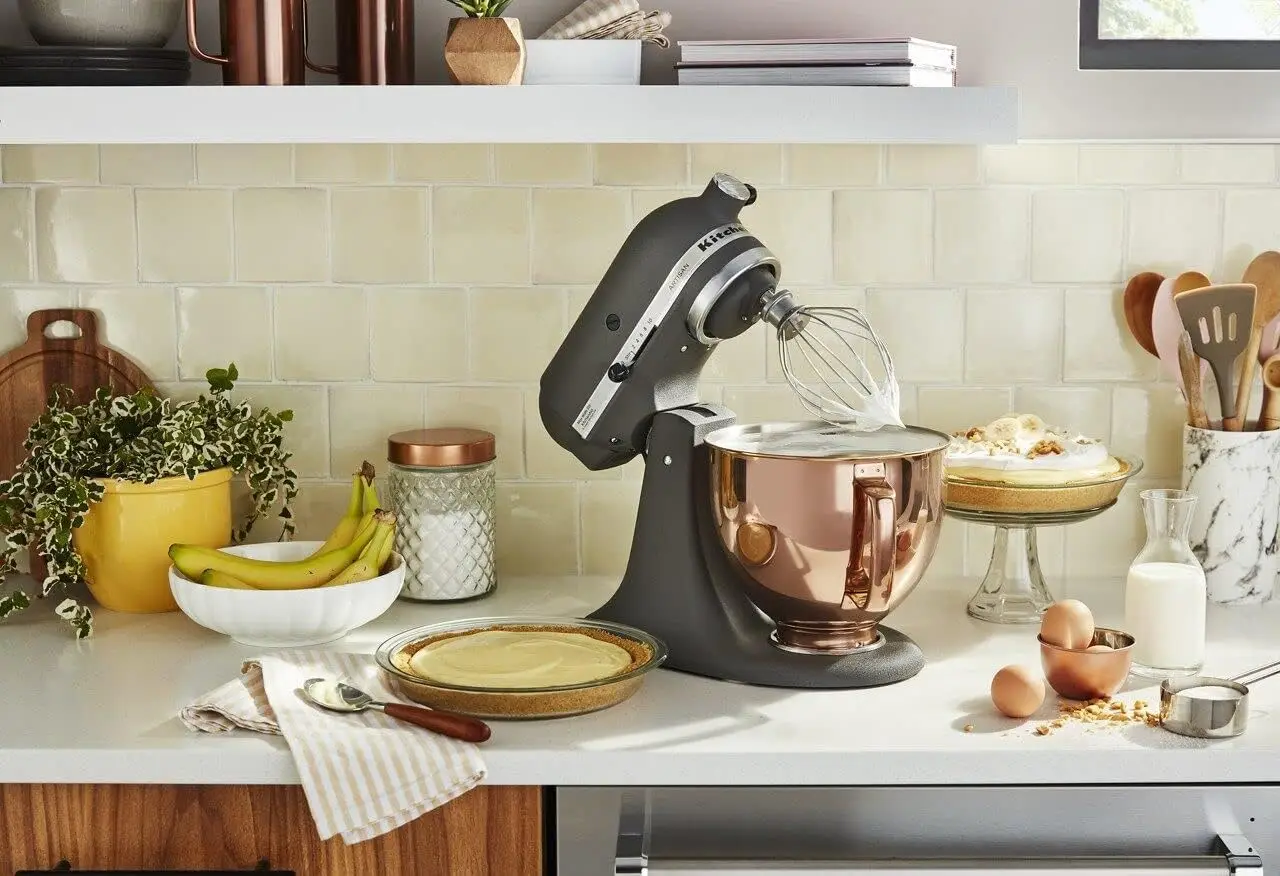 Rose gold ，KitchenAid KSM5SSBRG KSM5SSB Mixer Bowl, 5-Quart, Radiant Gold Stainless Steel Mixing Bowl for kitchenaid stand mixer