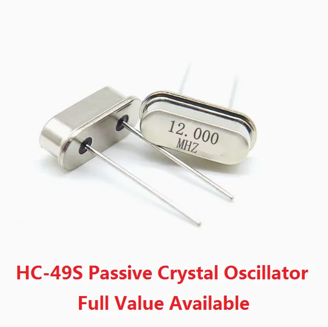 10 قطعة HC-49S مذبذب كريستال سلبي 16 متر 16.000 ميجا هرتز 25 26 27 28 38 40 48 50 64 ميجا هرتز/م 18.432 20 22.1184 24.0 27.145 30 32 32.768