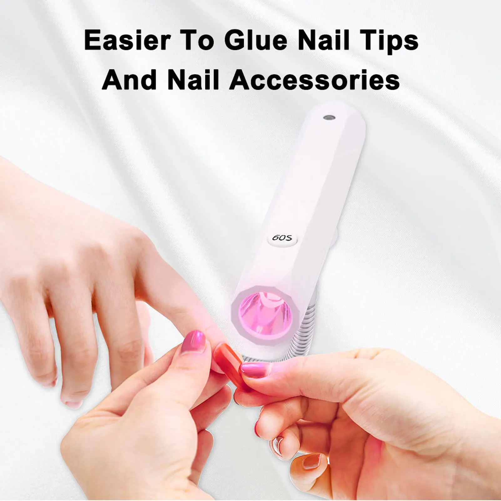 

Гель-светильник для ногтей на гибкой стойке, быстросохнущий светодиодный таймер 60S, вращающийся на 360 градусов USB, гель-сушилка для ногтей на гибкой стойке для маникюрного салона