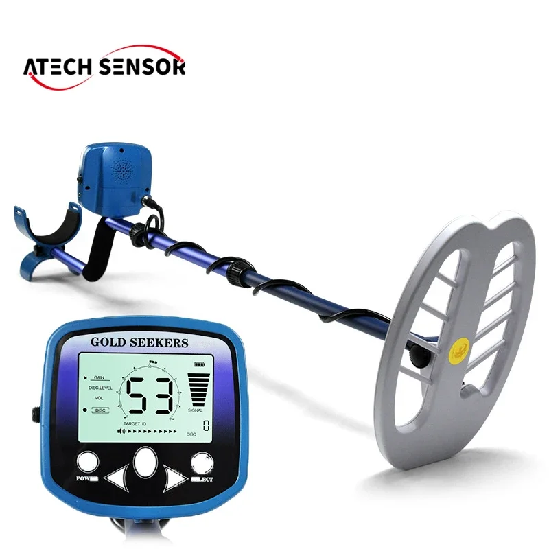 Professional Metal Detector, High Sensitivity Gold Finder with LCD Backlight Display, Search Waterproof Coil